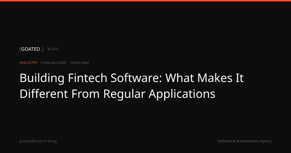 Building Fintech Software: What Makes It Different From Regular ...